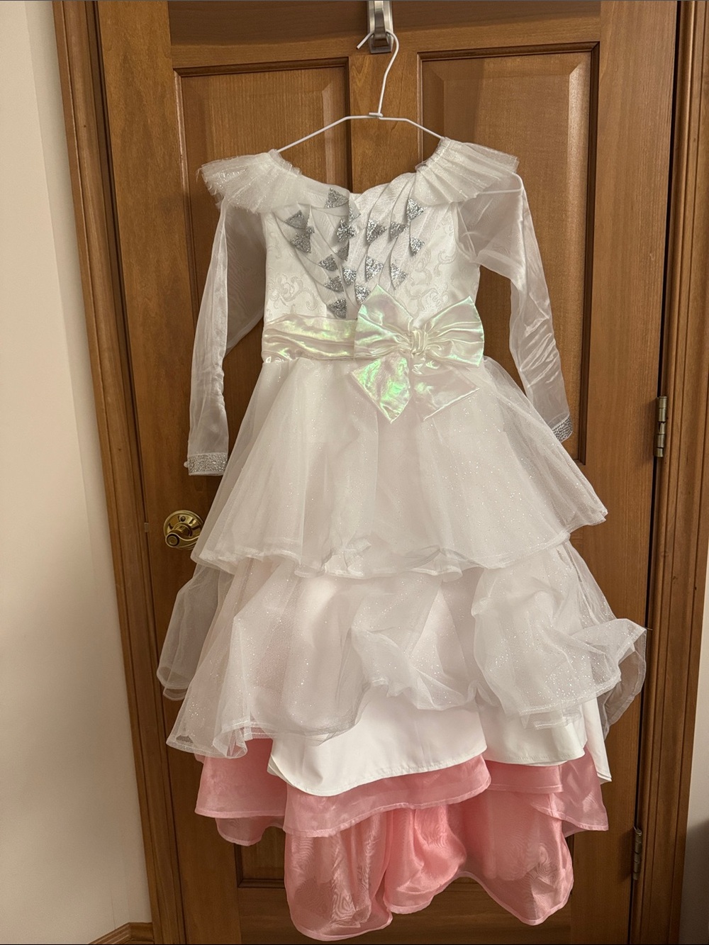 Disney White and Pink Princess Layered Costume Dress
